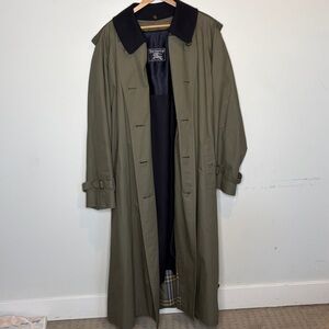 Vintage Burberrys’ Double Breasted Trench Coat: Size 46 Extra Long